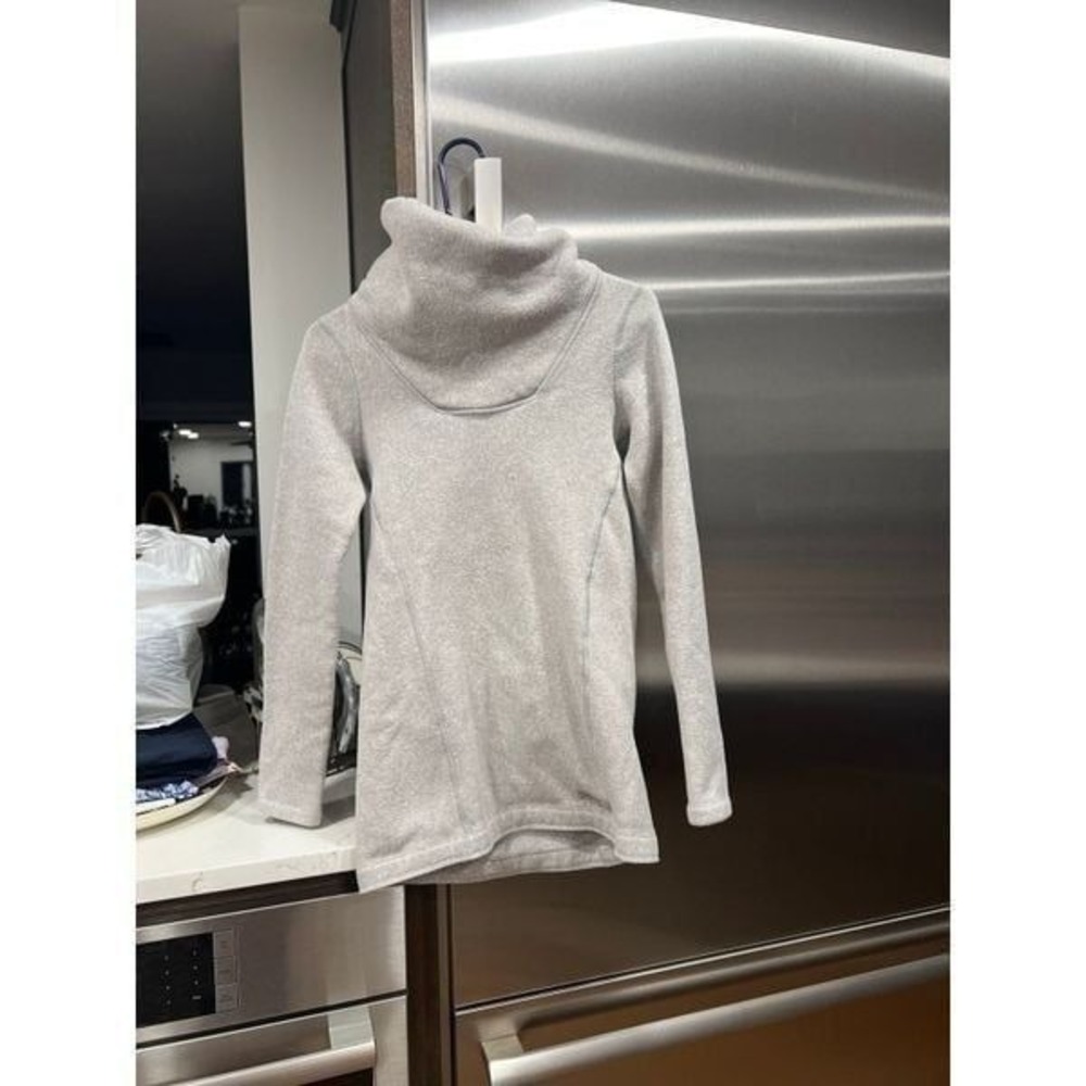 Arcteryx Women's Sweater Desira Tunic Pullover Cowl Neck Gray Sz Small